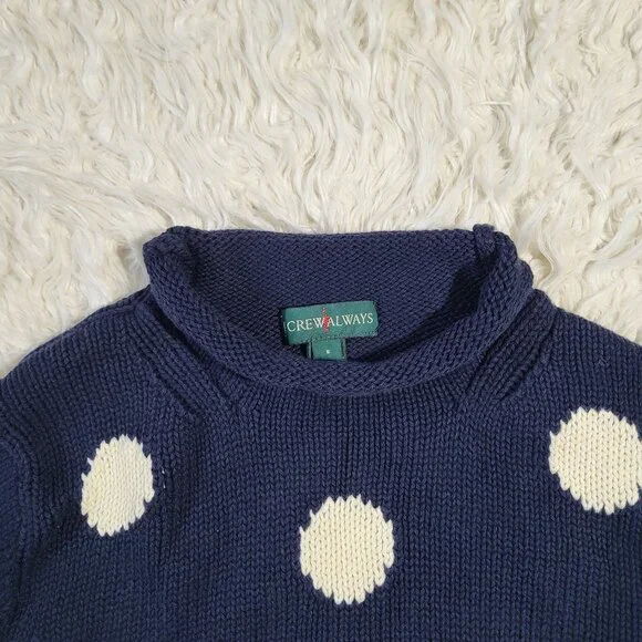 J. Crew Always Women's 1988 Rollneck Cropped Sweater in Dot - Small - Picture 5 of 10